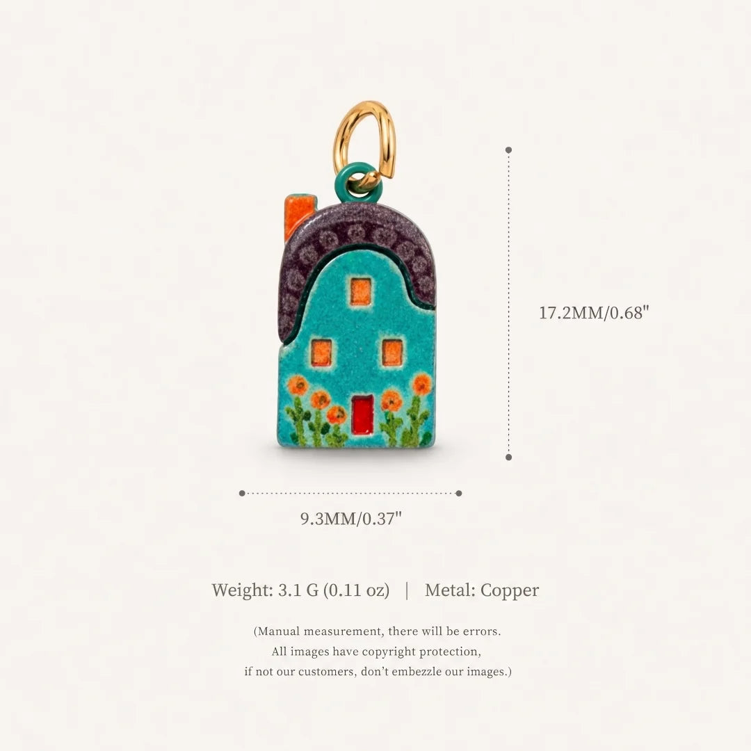 Ceramic House Charms English Cottage DIY Jewellery Making Necklace Bracelet Pendants