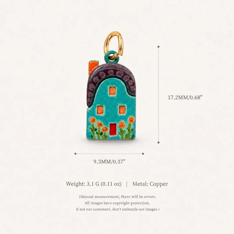 Ceramic House Charms English Cottage DIY Jewellery Making Necklace Bracelet Pendants