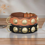 Roman's Genuine Leather Dog Collar Medieval Cosplay Pet Accessories