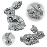 Disco Rabbit Mirror Ball Statue