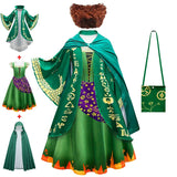 Hocus Pocus 2 Halloween Costume Child Sanderson Sisters Party Dresses Winifred Witch Costumes Children