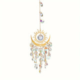Flaming Sun Crystal Sun Catcher Hanging Decor