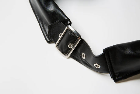 Vampira Draven's Lace-Up Steel Boned PU Corset