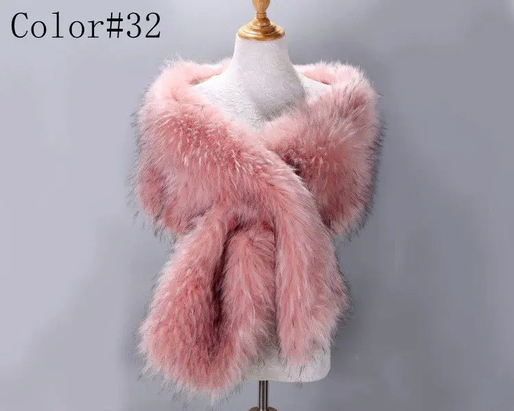 Luna Faux Fur Shawl 42 Colours