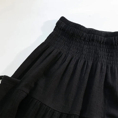 Flower's Cotton Maxi Skirt