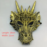 Full Face Dragon Mask Cosplay Halloween LARP Costume Masks