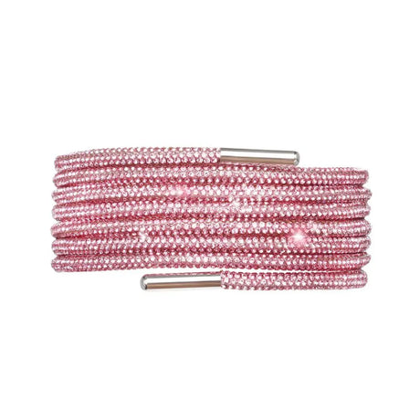 One Rhinestone Shoelace Casual Sneakers Round Shoe Laces Rainbow Diamond Cross Braiding 100/120/140/160CM