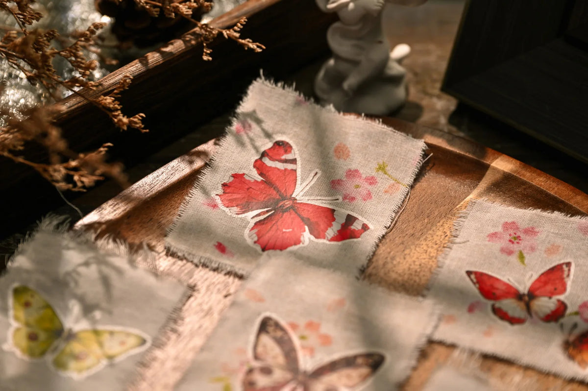 Vintage Big Butterfly RUB ON Transfer Stickers Scrapbooking DIY Craft Supplies Junk Journaling
