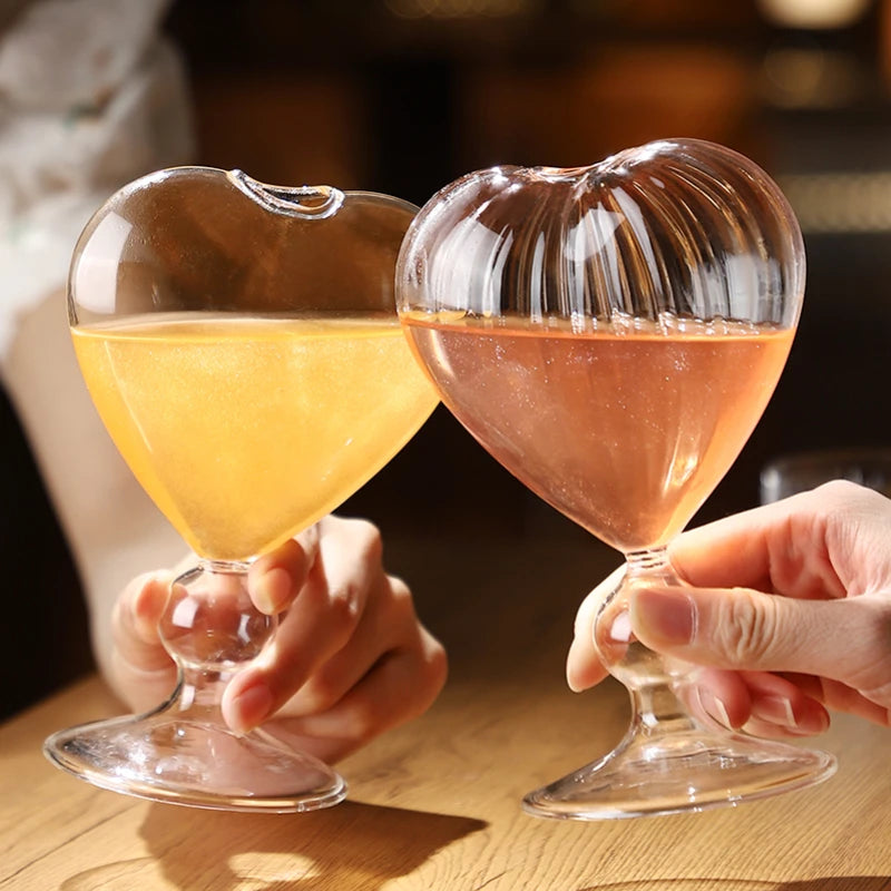 Heart Shaped Cocktail Glasses Drinkware