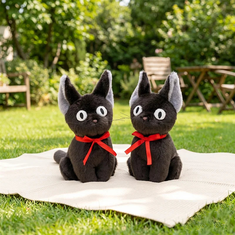 25CM Jiji Black Cat Japanese Anime Studio Ghibli Kiki's Delivery Service Soft Toy