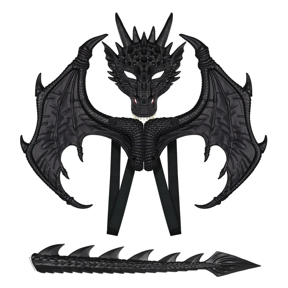 Dragon Costume Kids Cosplay Sets - Wings, Tail, Mask