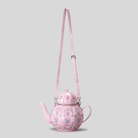 Teapot Handbags with Pearl Chains