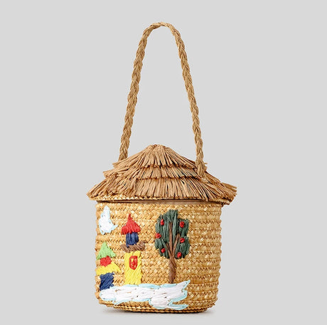 Handmade Paper Woven Cottage Handbags
