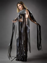 Lassiter's Sequins Long Tassel Wings Unisex Party Cape