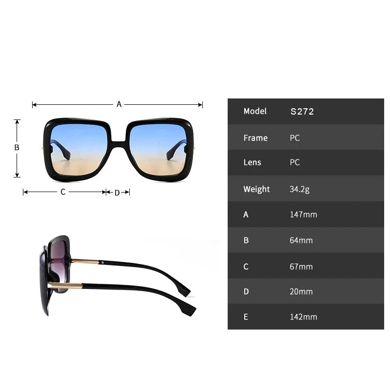 Big Square Oversized Sunglasses