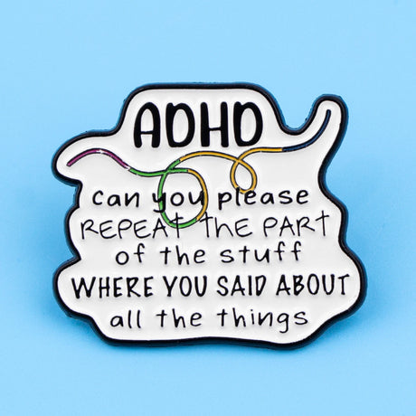 "On/Off Switch" Enamel Pin ADHD Awareness Lapel Pins Badge