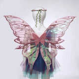 Fairy Elf Costume Wings, Ears, Wand and Hair Wreath Sets