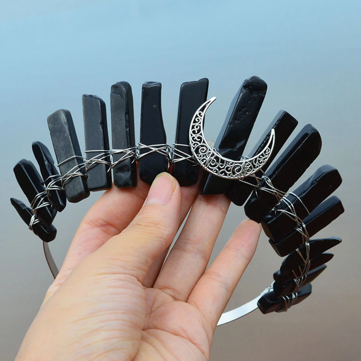 Goddess Crowns Raw Crystal Quartz Tiara Headbands