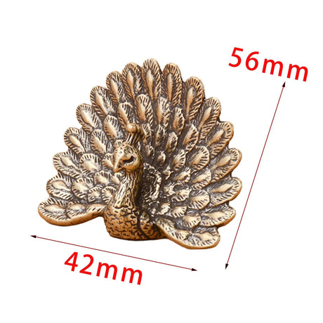 Brass Peacock Figurine