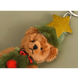 Christmas Plush Bear Toy Keychain