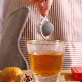 Set of Two Stainless Steel Tea Infusers Butterfly Bee Charm Chain Mesh Ball Tea Strainer