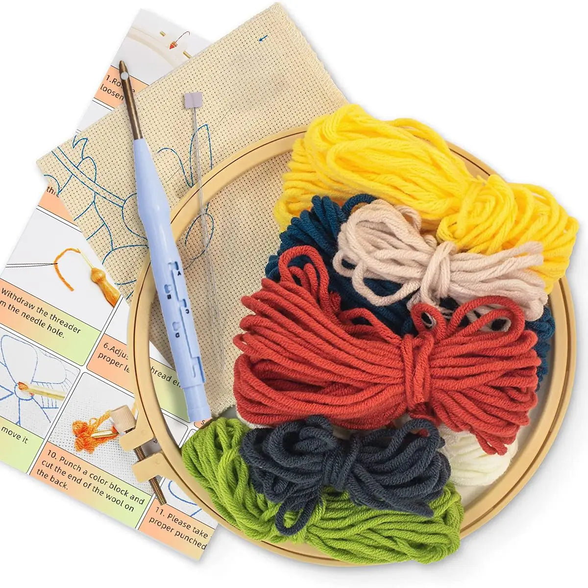 Animals DIY Punch Needle Embroidery Sets For Beginners DIY Craft Kits