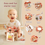 Mushroom Busy Box Baby Montessori Musical Wooden Toys Educational Percussion Toys