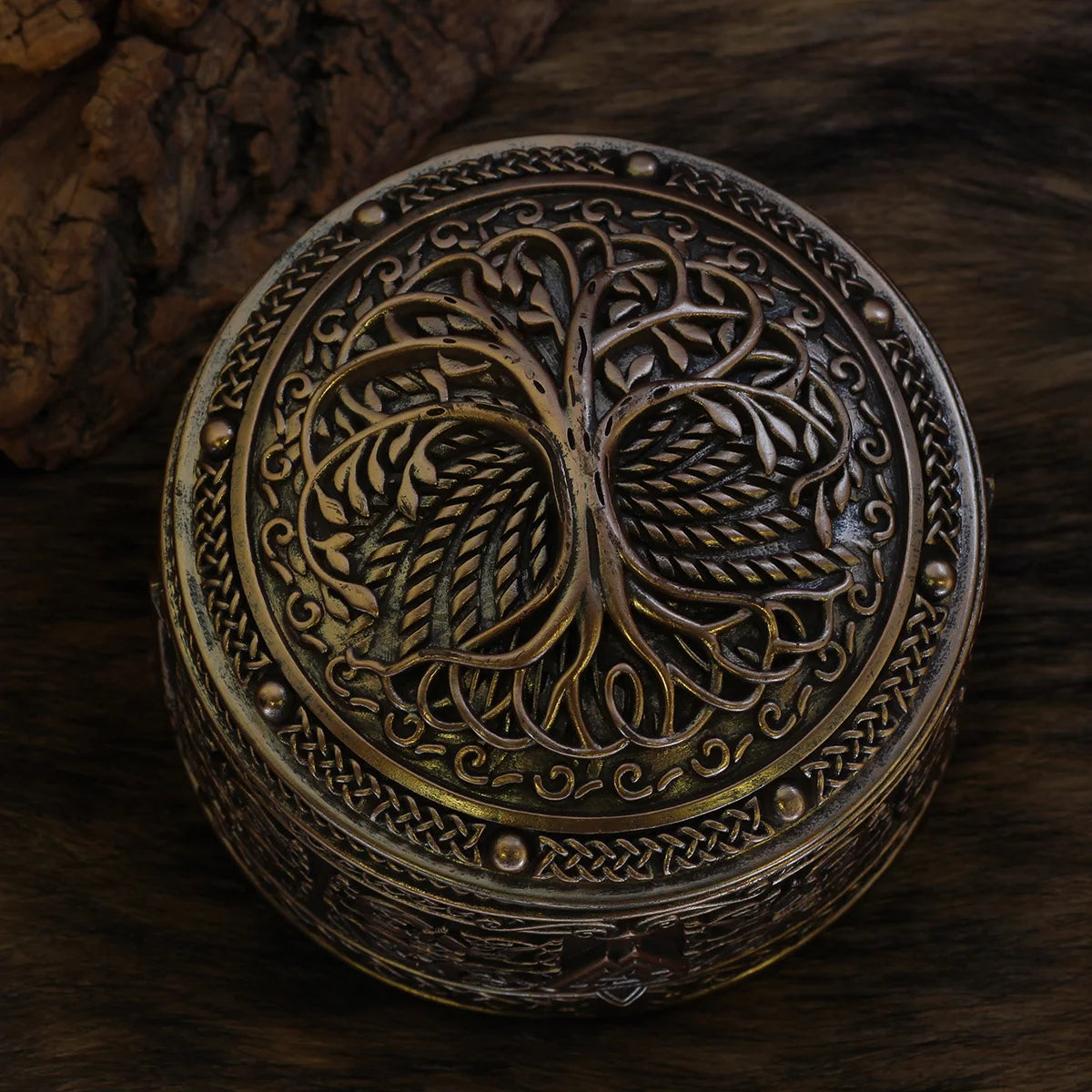 Tree of Life Viking Treasure Chest Jewellery Box