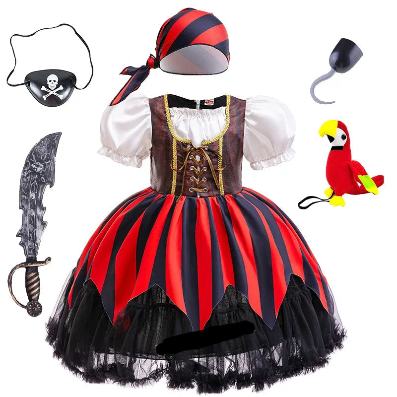 Pirate Captain Jack Sparrow Cosplay Costume Dress Up