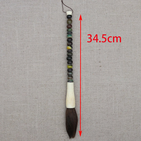 Decorative Pearl and Stone Calligraphy Artist Brushes