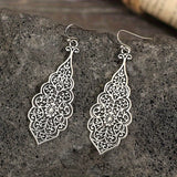 Alara's Carved Pattern Drop Earrings