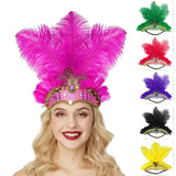 Carnival Feather Headband Mardi Gras Costume