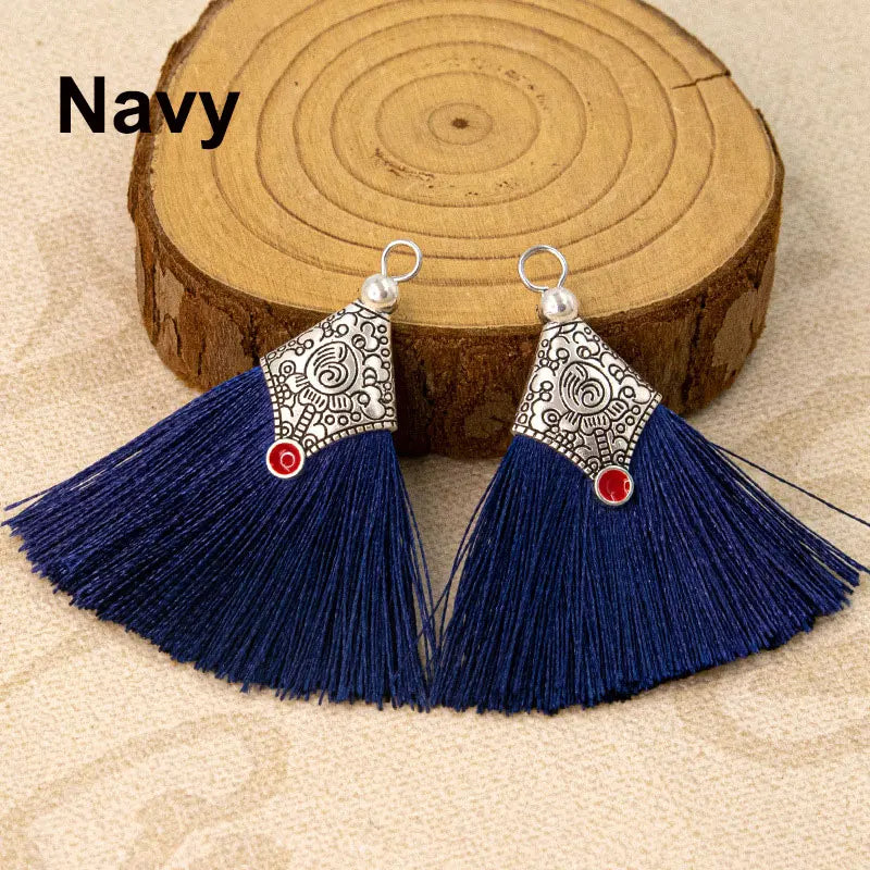 2/4/6Pcs Mini Craft Tassel Handmade Soft Silk Tassel for Earring Jewelry Making DIY Projects Keychain Bookmarks