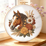 Horse DIY Embroidery Kit for Beginners
