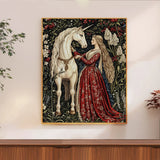 Maiden and Unicorn 40X50CM Stamped Cross Stitch DIY Kit 11CT/14CT
