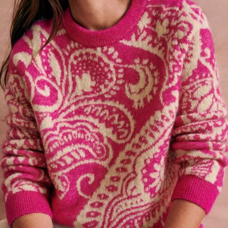 Tropical Winter Sweater Wool Mohair Blend