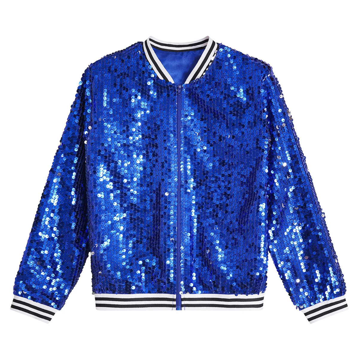 Kids Girls Sequinned Dance Bomber Jackets