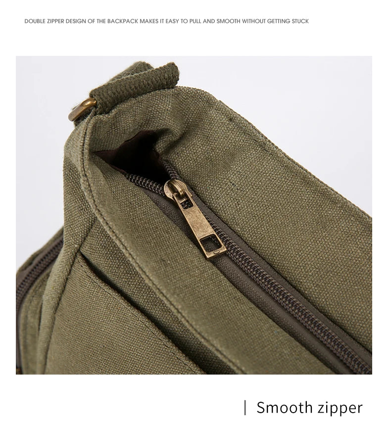 Raven Print Canvas Shoulder Bag Crossbody Messenger Bag