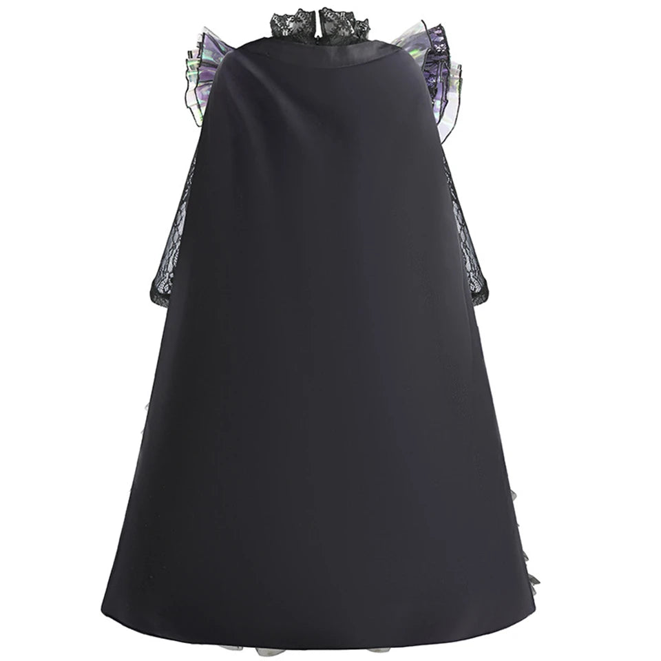Wicked Glinda and Elphaba Girl's Tiered Costume Dress Sets Witch Halloween Book Week