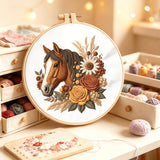 Horse DIY Embroidery Kit for Beginners
