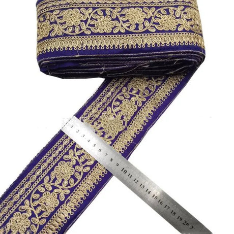 1 Yards Embroidered Rose Lace Trim Jacquard Ribbon DIY Craft Making Sewing Supplies
