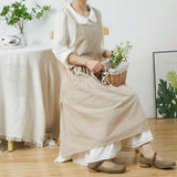 Maker's Apron Cotton Linen Gardening Kitchen Pinafore Aprons