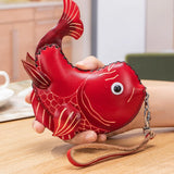 Genuine Leather Cute Coin Purses Handmade Animal Mini Cases