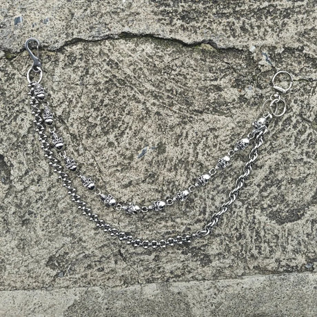 Skull Pocket Punk Wallet Chain Stainless Steel