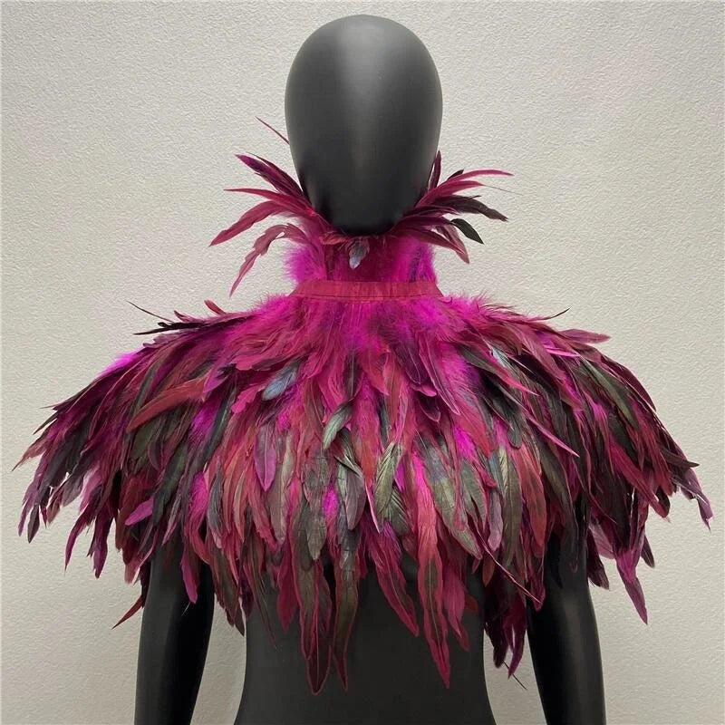 Zippora's Feather Collar Shawl