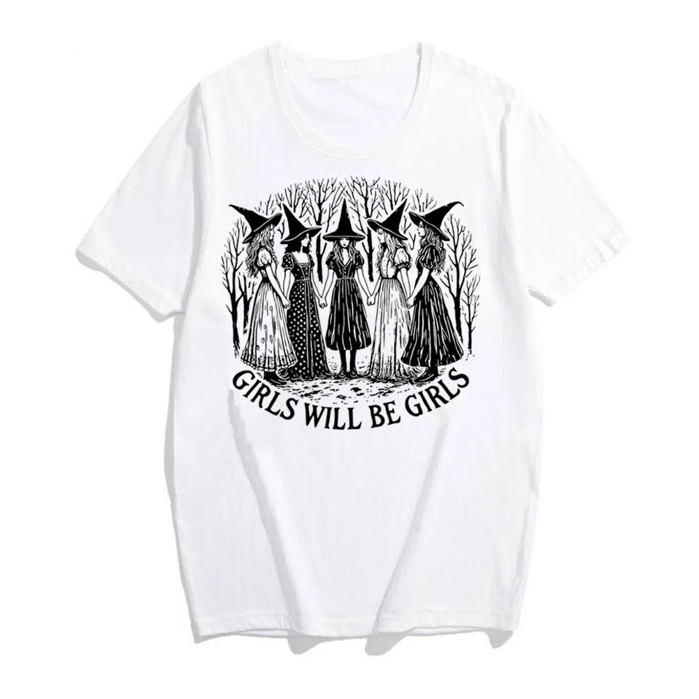 Girls Will Be Girls Witch T-Shirt