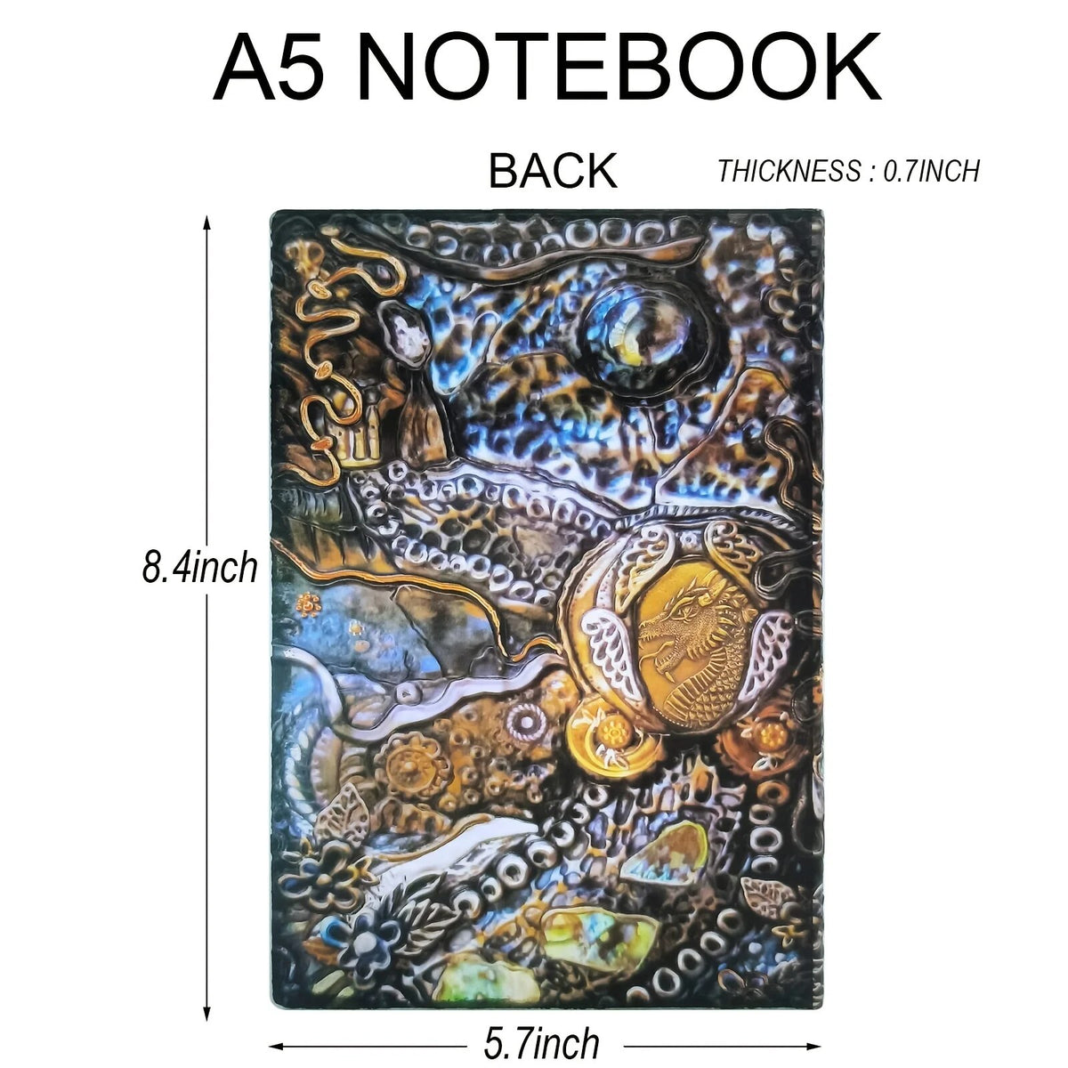 Flying Dragon Embossed Notebook