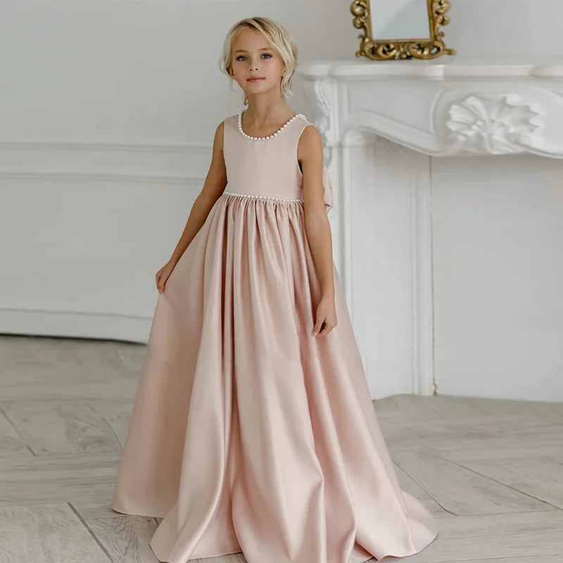 Girls' Evening Dress Children's Birthday Special Occassion Formal Dress Long Gown
