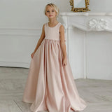 Girls' Evening Dress Children's Birthday Special Occassion Formal Dress Long Gown