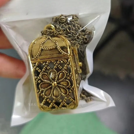Cage Pendant Necklace with 22 Major Arcana Mini Tarot Cards
